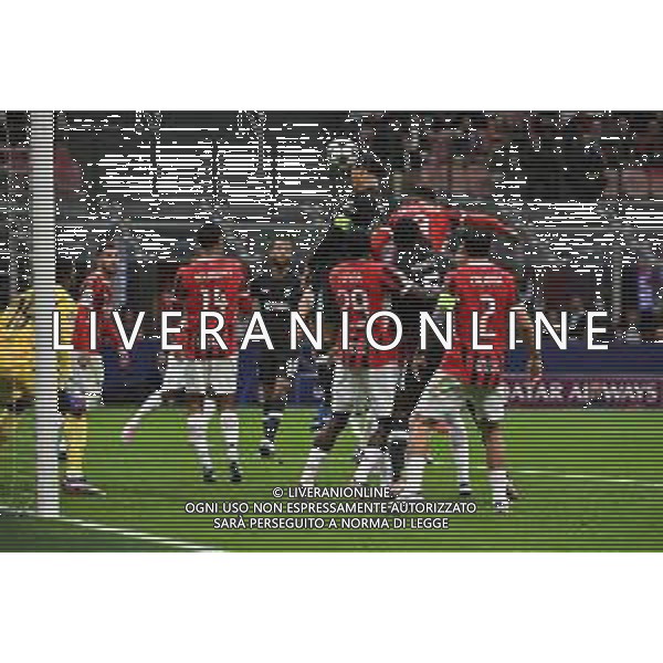 Milan vs Liverpool nella foto Virgil van Dijk (Liverpool) segna il gol del 2 a 1 Milano 17-09-2024 Stadio Giuseppe Meazza - San Siro UEFA Champions League fase a girone unico - 1a giornata foto Roberto Garavaglia/Agenzia Aldo Liverani sas/AGENZIA ALDO LIVERANI SAS