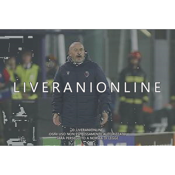 Vincenzo Italiano Head Coach of Bologna FC gestures during Bologna BFC vs Shakhtar Donetsk FC, 1° round of Chanpions League 2024-25, game at Renato Dall\'Ara stadium in Bologna (BO), Italy, on September 18, 2024. (Photo by Davide Casentini) AG ALDO LIVERANI SAS