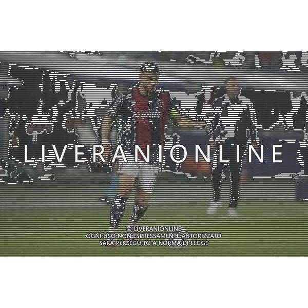 Riccardo Orsolini of Bologna FC. play the ball during Bologna BFC vs Shakhtar Donetsk FC, 1° round of Chanpions League 2024-25, game at Renato Dall\'Ara stadium in Bologna (BO), Italy, on September 18, 2024. (Photo by Davide Casentini) AG ALDO LIVERANI SAS