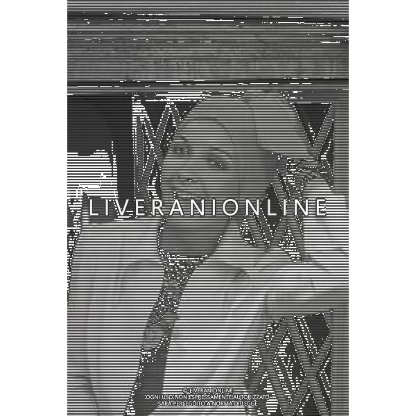 NEG-RETROSPETTIVA DIANA BORTOLAN MISS MONDO NELLA FOTO DIANA BORTOLAN A TERRAZZA MARTINI NELL\'ANNO 1973 A MILANO AG ALDO LIVERANI SAS