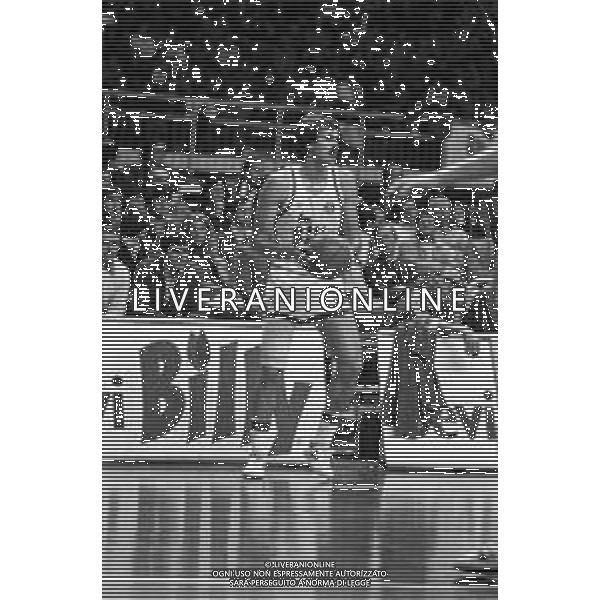 NEG-RETROSPETTIVA MIKE D\'ANTONI BASKET NELLA FOTO MIKE D\'ANTONI CON LA MAGLIA DELL BILLY MILANO BASKET NELL\'ANNO 1979-1980 AG ALDO LIVERANI SAS