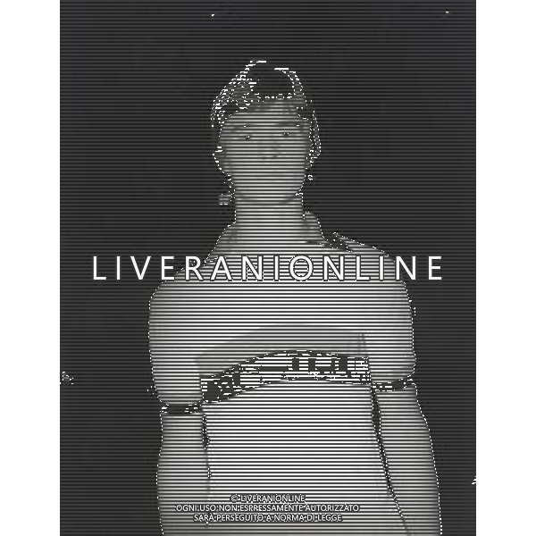 ST -RETROSPETTIVA UMBERTO PIRCHER CALCIATORE NELLA FOTO UMBERTO PIRCHER CON LA MAGLIA DELL\'ATALANTA CALCIO AG ALDO LIVERANI SAS