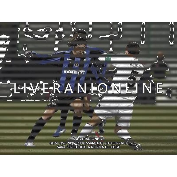 INTER-PARMA COPPA ITALIA TIM CUP 12.1.2006 NELLA FOTO:SOLARI E BONERA PH LUZZANI/AG ALDO LIVERANI
