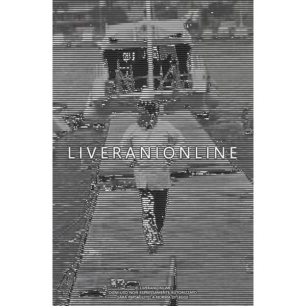 NEG-RETROSPETTIVA STEFANO CASIRAGHI REALI DI MONACO NELLA FOTO RENATO POZZETTO A MONTECARLO PER LE GARE DI OFF-SHORE NELL\'ANNO 1985 AG ALDO LIVERANI SAS  