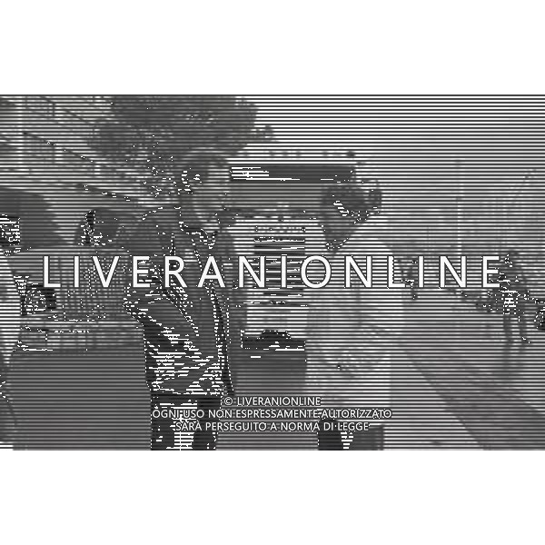 NEG-RETROSPETTIVA STEFANO CASIRAGHI REALI DI MONACO NELLA FOTO STEFANO CASIRAGHI A MONTECARLO PER LE GARE DI OFF-SHORE NELL\'ANNO 1985 CON RENATO POZZETTO AG ALDO LIVERANI SAS  