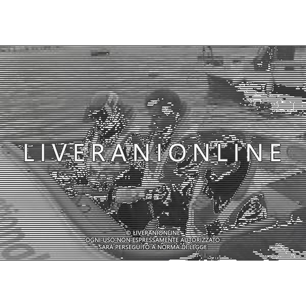 NEG-RETROSPETTIVA STEFANO CASIRAGHI REALI DI MONACO NELLA FOTO STEFANO CASIRAGHI A MONTECARLO PER LE GARE DI OFF-SHORE NELL\'ANNO 1985 AG ALDO LIVERANI SAS  