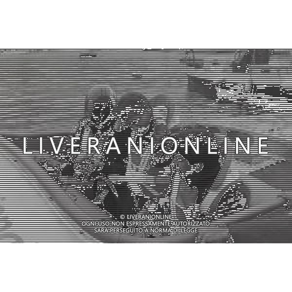 NEG-RETROSPETTIVA STEFANO CASIRAGHI REALI DI MONACO NELLA FOTO STEFANO CASIRAGHI A MONTECARLO PER LE GARE DI OFF-SHORE NELL\'ANNO 1985 AG ALDO LIVERANI SAS  