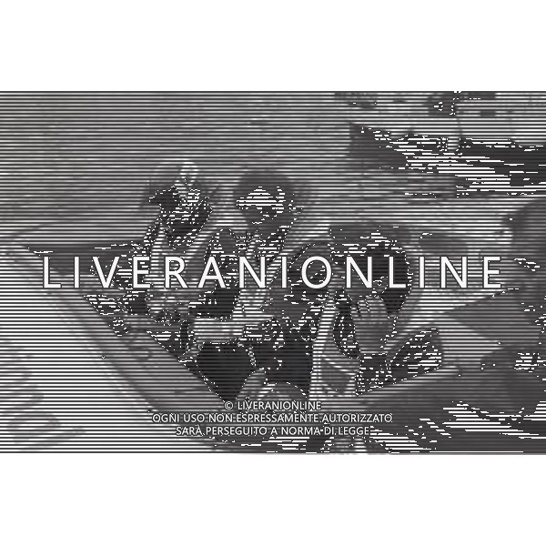 NEG-RETROSPETTIVA STEFANO CASIRAGHI REALI DI MONACO NELLA FOTO STEFANO CASIRAGHI A MONTECARLO PER LE GARE DI OFF-SHORE NELL\'ANNO 1985 AG ALDO LIVERANI SAS  
