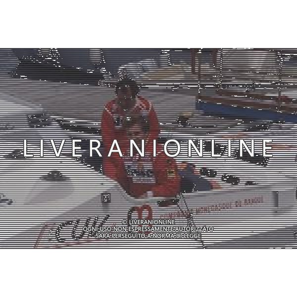DIAP-RETROSPETTIVA STEFANO CASIRAGHI REALI DI MONACO NELLA FOTO STEFANO CASIRAGHI A MONTECARLO NELL\'ANNO 1987 IN UNA GARA DI OFF-SHORE AG ALDO LIVERANI SAS 