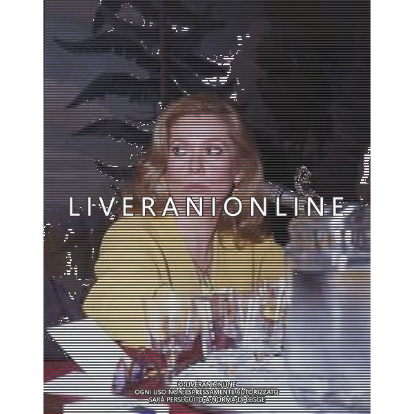 DIAP-RETROSPETTIVA CATHERINE DENEUVE ATTRICE NELLA FOTO CATHERINE DENEUVE A TERRAZZA MARTINI NELL\'ANNO 1981 AG ALDO LIVERANI SAS 