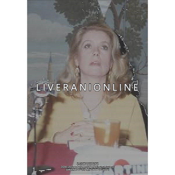DIAP-RETROSPETTIVA CATHERINE DENEUVE ATTRICE NELLA FOTO CATHERINE DENEUVE A TERRAZZA MARTINI NELL\'ANNO 1981 AG ALDO LIVERANI SAS  