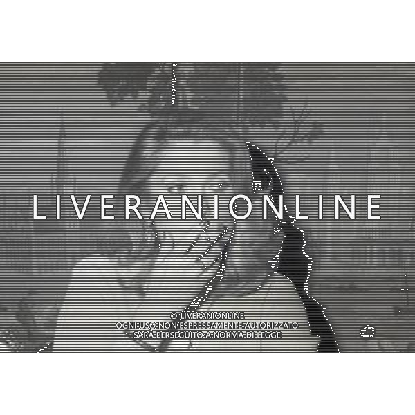 NEG-RETROSPETTIVA CATHERINE DENEUVE ATTRICE NELLA FOTO CATHERINE DENEUVE A TERRAZZA MARTINI NELL\'ANNO 1981 AG ALDO LIVERANI SAS 