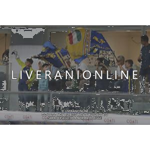 Hellasa Verona fans show their support during Hellas Verona FC vs Torino FC , 5° Serie A Enilive 2024-25 game at Marcantonio Bentegodi Stadium in Verona (VR), Italy, on September 20, 2024. (Photo by Davide Casentini)/AGENZIA ALDO LIVERANI SAS