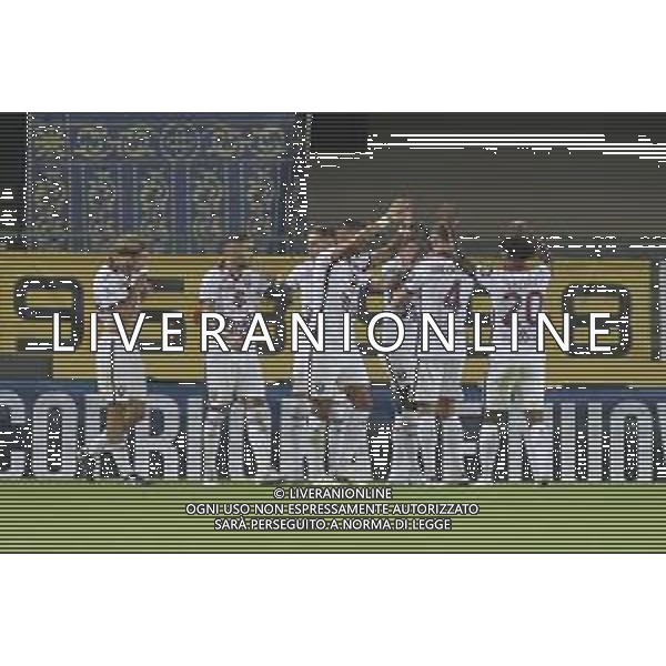 Duvan Zapata of Torino FC celebrates after scoring during Hellas Verona FC vs Torino FC , 5° Serie A Enilive 2024-25 game at Marcantonio Bentegodi Stadium in Verona (VR), Italy, on September 20, 2024. (Photo by Davide Casentini)/AGENZIA ALDO LIVERANI SAS