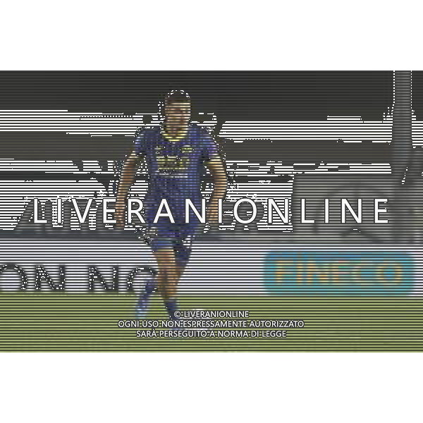 Diego Coppola of Hellas Verona FC play the ball during Hellas Verona FC vs Torino FC , 5° Serie A Enilive 2024-25 game at Marcantonio Bentegodi Stadium in Verona (VR), Italy, on September 20, 2024. (Photo by Davide Casentini)/AGENZIA ALDO LIVERANI SAS