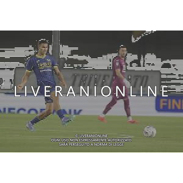 Diego Coppola of Hellas Verona FC play the ball during Hellas Verona FC vs Torino FC , 5° Serie A Enilive 2024-25 game at Marcantonio Bentegodi Stadium in Verona (VR), Italy, on September 20, 2024. (Photo by Davide Casentini)/AGENZIA ALDO LIVERANI SAS