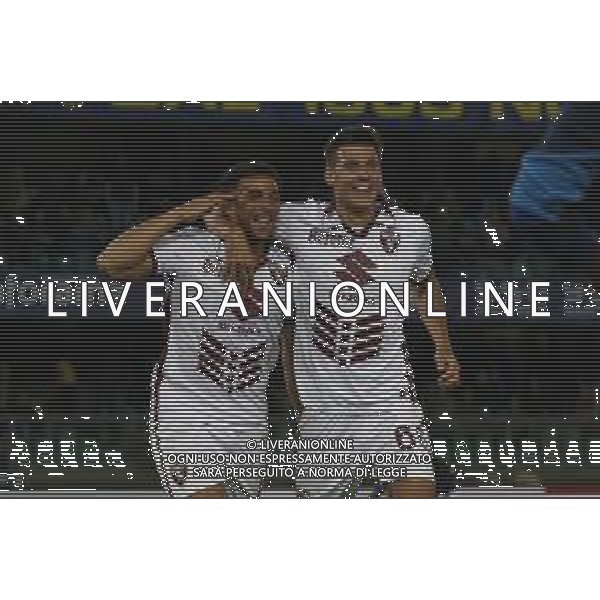 Che’ Adams of Torino FC celebrates after scoring during Hellas Verona FC vs Torino FC , 5° Serie A Enilive 2024-25 game at Marcantonio Bentegodi Stadium in Verona (VR), Italy, on September 20, 2024. (Photo by Davide Casentini)/AGENZIA ALDO LIVERANI SAS