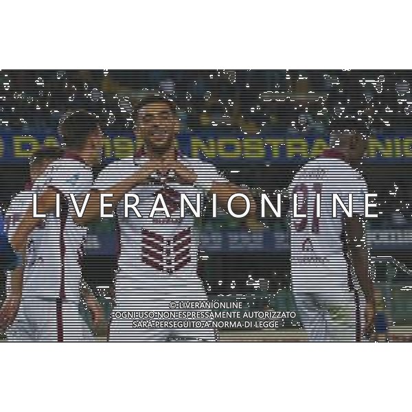Che’ Adams of Torino FC celebrates after scoring during Hellas Verona FC vs Torino FC , 5° Serie A Enilive 2024-25 game at Marcantonio Bentegodi Stadium in Verona (VR), Italy, on September 20, 2024. (Photo by Davide Casentini)/AGENZIA ALDO LIVERANI SAS