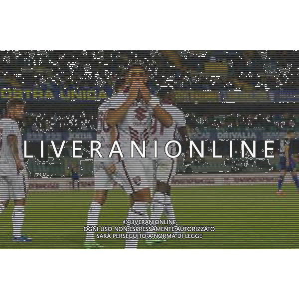 Che’ Adams of Torino FC celebrates after scoring during Hellas Verona FC vs Torino FC , 5° Serie A Enilive 2024-25 game at Marcantonio Bentegodi Stadium in Verona (VR), Italy, on September 20, 2024. (Photo by Davide Casentini)/AGENZIA ALDO LIVERANI SAS