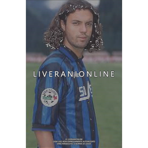 DIAP-RETROSPETTIVA STEFANO ROSSINI CALCIATORE NELLA FOTO STEFANO ROSSINI CON LA MAGLIA DELL\'ATALANTA CALCIO AG ALDO LIVERANI SAS