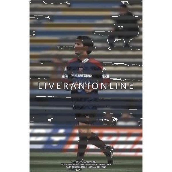 DIAP-RETROSPETTIVA SALVATORE FRESI CALCIATORE NELLA FOTO SALVATORE FRESI CON LA MAGLIA DELLA SALERNITANA CALCIO AG ALDO LIVERANI SAS