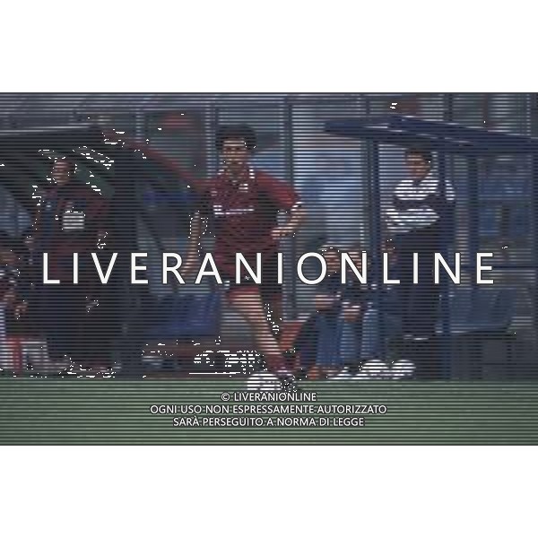 DIAP-RETROSPETTIVA SALVATORE FRESI CALCIATORE NELLA FOTO SALVATORE FRESI CON LA MAGLIA DELLA SALERNITANA CALCIO AG ALDO LIVERANI SAS