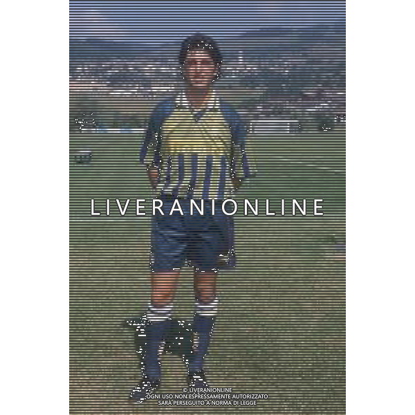 DIAP-RETROSPETTIVA SALVATORE FRESI CALCIATORE NELLA FOTO SALVATORE FRESI CON LA MAGLIA DELL\'INTER CALCIO AG ALDO LIVERANI SAS