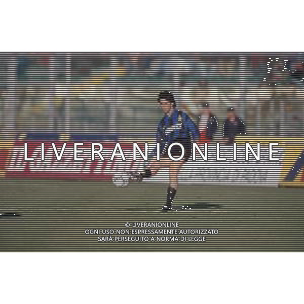 DIAP-RETROSPETTIVA SALVATORE FRESI CALCIATORE NELLA FOTO SALVATORE FRESI CON LA MAGLIA DELL\'INTER CALCIO AG ALDO LIVERANI SAS