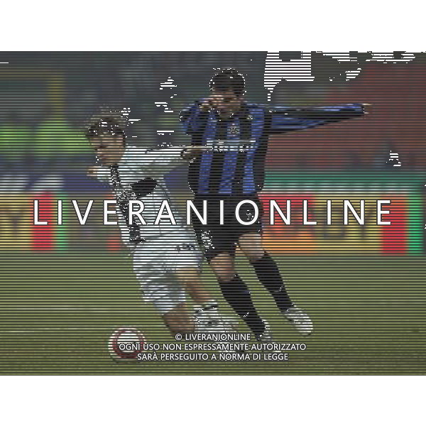 Milano 12/01/2006 coppa italia tim 2005/06 inter-parma 0:0 nella foto dedic e stankovic ph marco luzzani/ag aldo liverani s.a.s.