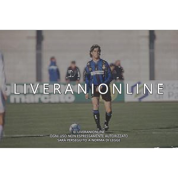 DIAP-RETROSPETTIVA SALVATORE FRESI CALCIATORE NELLA FOTO SALVATORE FRESI CON LA MAGLIA DELL\'INTER CALCIO AG ALDO LIVERANI SAS