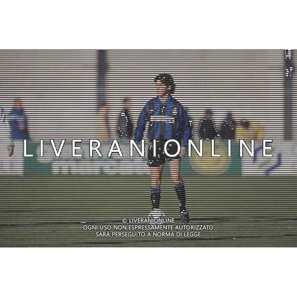 DIAP-RETROSPETTIVA SALVATORE FRESI CALCIATORE NELLA FOTO SALVATORE FRESI CON LA MAGLIA DELL\'INTER CALCIO AG ALDO LIVERANI SAS