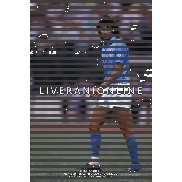 DIAP-RETROSPETTIVA ANDREA SILENZI CALCIATORE NELLA FOTO ANDREA SILENZI CON LA MAGLIA DEL NAPOLI CALCIO AG ALDO LIVERANI SAS