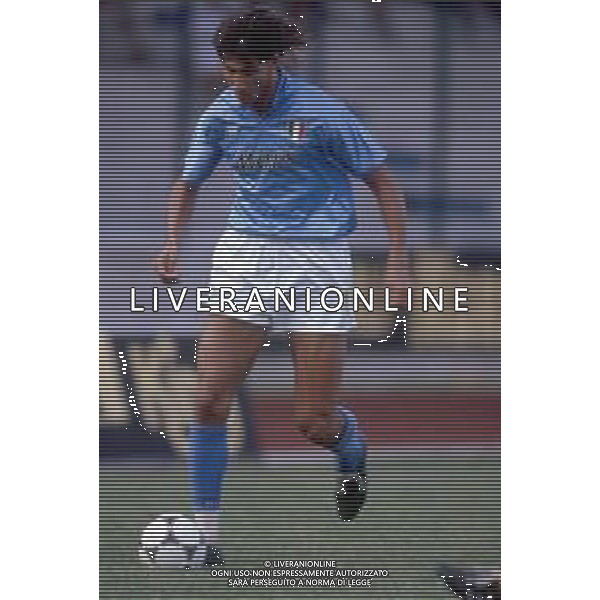 DIAP-RETROSPETTIVA ANDREA SILENZI CALCIATORE NELLA FOTO ANDREA SILENZI CON LA MAGLIA DEL NAPOLI CALCIO AG ALDO LIVERANI SAS