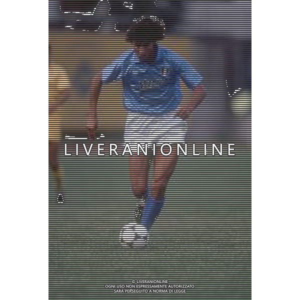 DIAP-RETROSPETTIVA ANDREA SILENZI CALCIATORE NELLA FOTO ANDREA SILENZI CON LA MAGLIA DEL NAPOLI CALCIO AG ALDO LIVERANI SAS