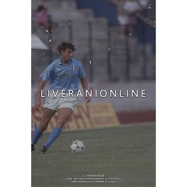 DIAP-RETROSPETTIVA ANDREA SILENZI CALCIATORE NELLA FOTO ANDREA SILENZI CON LA MAGLIA DEL NAPOLI CALCIO AG ALDO LIVERANI SAS