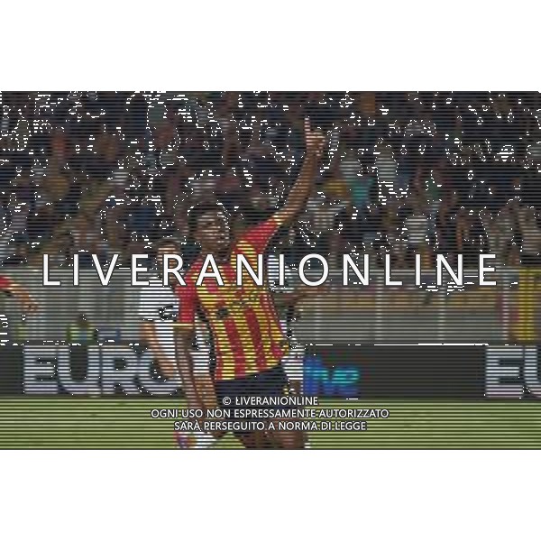 TVEM September 21, 2024 Lecce, Italy - US Lecce vs Parma Calcio 1913 - Italian soccer serie A 2024/25 - Via Del Mare Stadium. In the pic: Patrick Dorgu of US Lecce celebrates after scoring a goal ©Emmanuele Mastrodonato/AGENZIA ALDO LIVERANI SAS