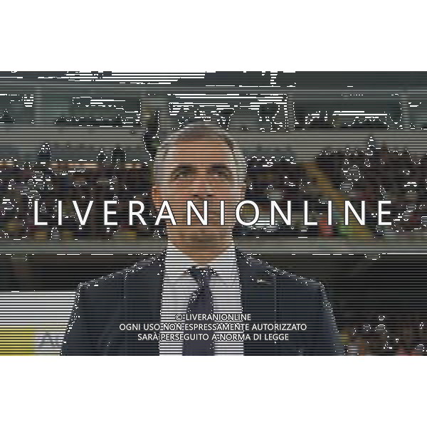 TVEM September 21, 2024 Lecce, Italy - US Lecce vs Parma Calcio 1913 - Italian soccer serie A 2024/25 - Via Del Mare Stadium. In the pic: coach Fabio Pecchia of Parma ©Emmanuele Mastrodonato/AGENZIA ALDO LIVERANI SAS