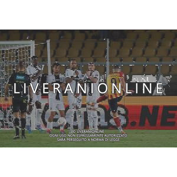 TVEM September 21, 2024 Lecce, Italy - US Lecce vs Parma Calcio 1913 - Italian soccer serie A 2024/25 - Via Del Mare Stadium. In the pic: Nikola Krstovic of US Lecce scores a goal of 2-0 ©Emmanuele Mastrodonato/AGENZIA ALDO LIVERANI SAS