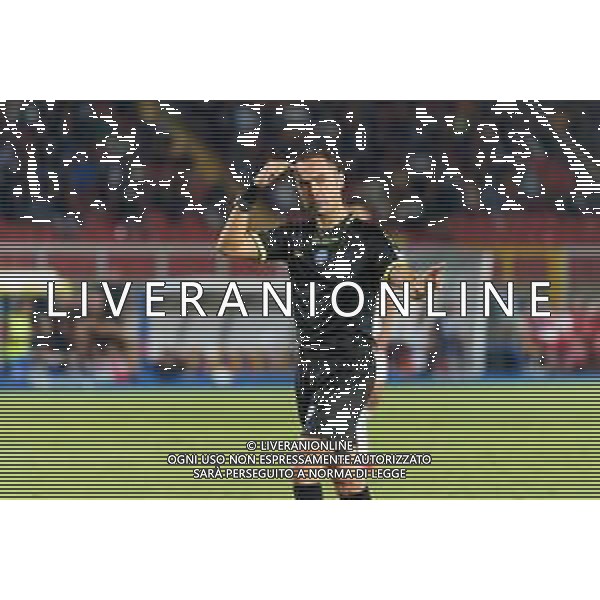 TVEM September 21, 2024 Lecce, Italy - US Lecce vs Parma Calcio 1913 - Italian soccer serie A 2024/25 - Via Del Mare Stadium. In the pic: the referee Marco Guida of Torre Annunziata - Arbitro ©Emmanuele Mastrodonato/AGENZIA ALDO LIVERANI SAS