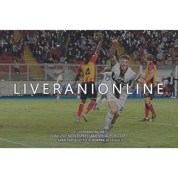 TVEM September 21, 2024 Lecce, Italy - US Lecce vs Parma Calcio 1913 - Italian soccer serie A 2024/25 - Via Del Mare Stadium. In the pic: Antoine Hainaut of Parma celebrates after scoring a goal ©Emmanuele Mastrodonato/AGENZIA ALDO LIVERANI SAS