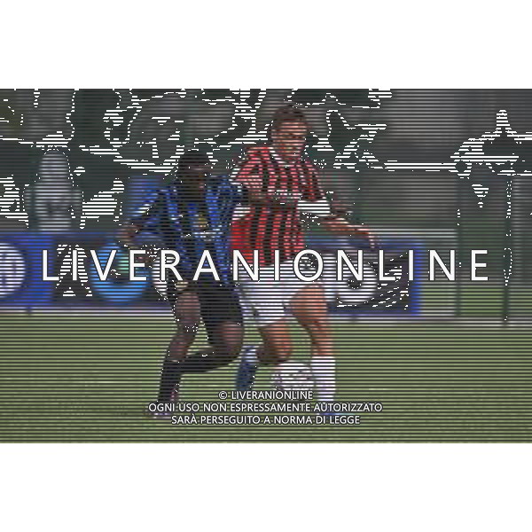 TVRG Inter vs Milan nella foto Mike Aidoo (Inter) e Vittorio Magni (Milan) Milano 22-09-2024 Stadio Konami Youth Development Centre Campionato Primavera 1 - 5a giornata foto Roberto Garavaglia/Agenzia Aldo Liverani sas