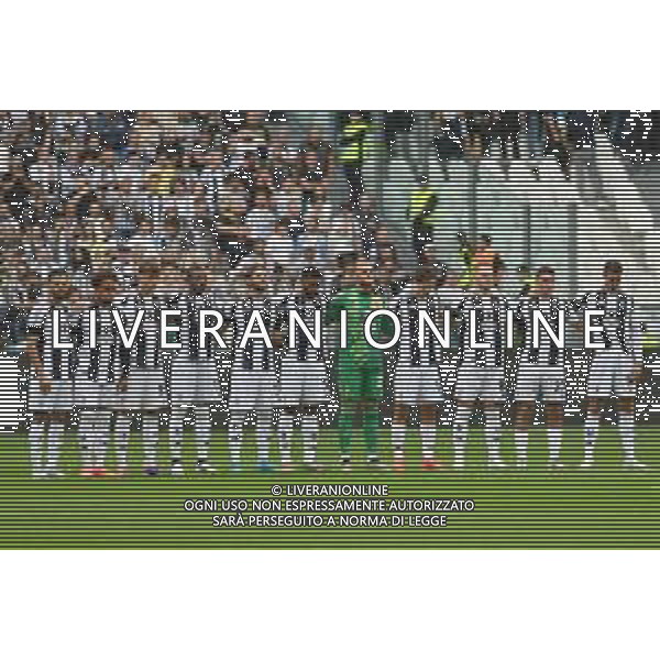 Torino 21.09.2024 Allianz Stadium @Manuela Viganti /Ag. Aldo Liverani sas Juventus vs Napoli Campionato Calcio Serie A Enilive 2024/2025 5a giornata Nella foto: la formazione della juventus durante il minuto di silenzio ©Viganti/AGENZIA ALDO LIVERANI SAS