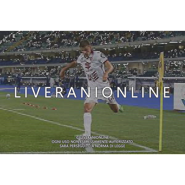 Gvidas Gineitis of Torino FC kick the ball from corner during Hellas Verona FC vs Torino FC , 5° Serie A Enilive 2024-25 game at Marcantonio Bentegodi Stadium in Verona (VR), Italy, on September 20, 2024. (Photo by Davide Casentini)/AGENZIA ALDO LIVERANI SAS
