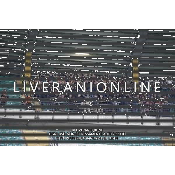 Torino fans show their support douring Hellas Verona FC vs Torino FC , 5° Serie A Enilive 2024-25 game at Marcantonio Bentegodi Stadium in Verona (VR), Italy, on September 20, 2024. (Photo by Davide Casentini)/AGENZIA ALDO LIVERANI SAS