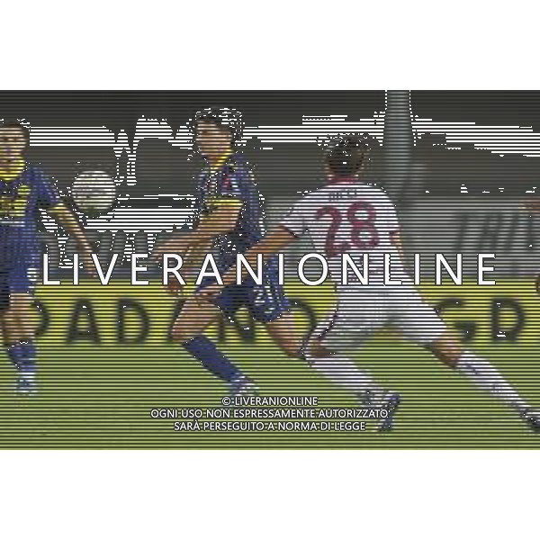 Dani Silva of Hellas Verona FC competes for the ball with Samuele Ricci of Torino FCduring Hellas Verona FC vs Torino FC , 5° Serie A Enilive 2024-25 game at Marcantonio Bentegodi Stadium in Verona (VR), Italy, on September 20, 2024. (Photo by Davide Casentini)/AGENZIA ALDO LIVERANI SAS