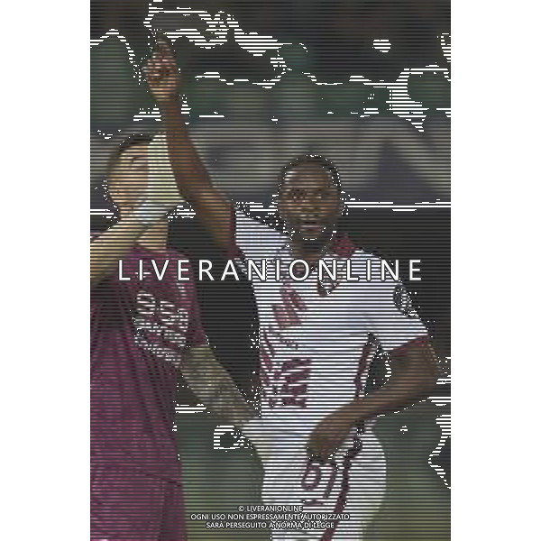 Adrien Tameze of Torino FC gestures during Hellas Verona FC vs Torino FC , 5° Serie A Enilive 2024-25 game at Marcantonio Bentegodi Stadium in Verona (VR), Italy, on September 20, 2024. (Photo by Davide Casentini)/AGENZIA ALDO LIVERANI SAS