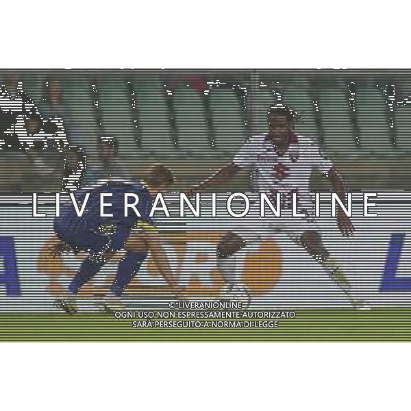 Adrien Tameze of Torino FC battle for the ball with Martin Frese of Hellas Verona FC during Hellas Verona FC vs Torino FC , 5° Serie A Enilive 2024-25 game at Marcantonio Bentegodi Stadium in Verona (VR), Italy, on September 20, 2024. (Photo by Davide Casentini)/AGENZIA ALDO LIVERANI SAS
