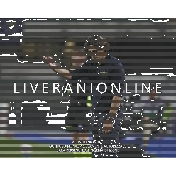 Paolo Vanoli Head Coach of Torino FC gestures during Hellas Verona FC vs Torino FC , 5° Serie A Enilive 2024-25 game at Marcantonio Bentegodi Stadium in Verona (VR), Italy, on September 20, 2024. (Photo by Davide Casentini)/AGENZIA ALDO LIVERANI SAS