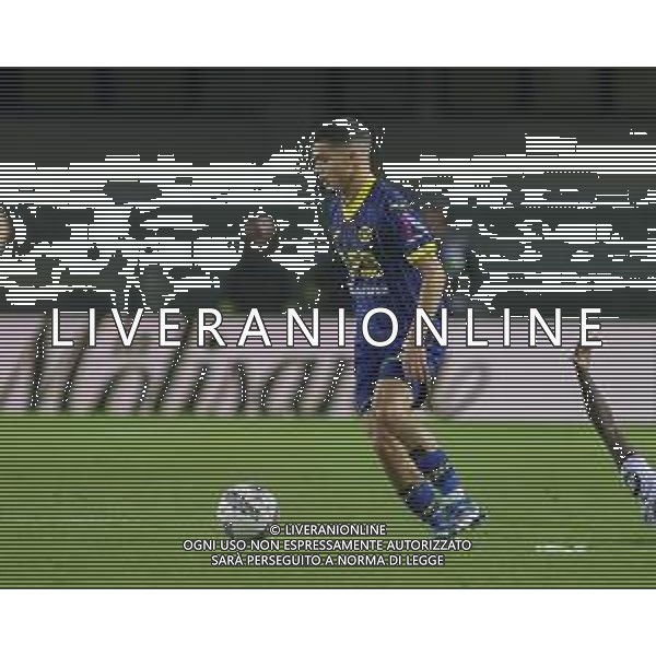 Reda Belahyane of Hellas Verona FC play the ball during Hellas Verona FC vs Torino FC , 5° Serie A Enilive 2024-25 game at Marcantonio Bentegodi Stadium in Verona (VR), Italy, on September 20, 2024. (Photo by Davide Casentini)/AGENZIA ALDO LIVERANI SAS