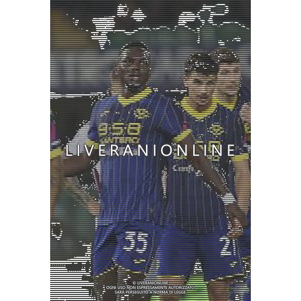 Daniel Mosquera of Hellas Verona FC looks during Hellas Verona FC vs Torino FC , 5° Serie A Enilive 2024-25 game at Marcantonio Bentegodi Stadium in Verona (VR), Italy, on September 20, 2024. (Photo by Davide Casentini)/AGENZIA ALDO LIVERANI SAS